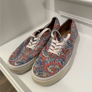 Vans Paisley Pink/Yellow and Blue Women's Shoes